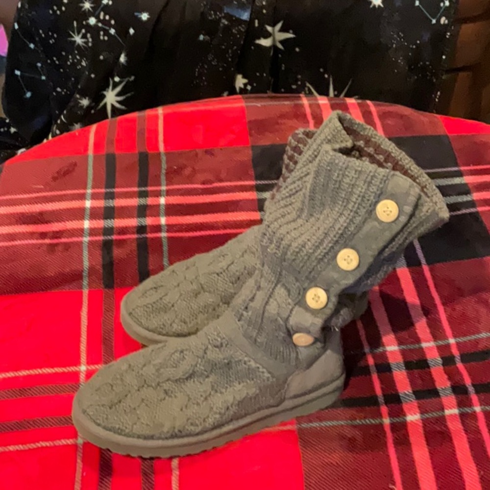 Dark grey knit UGGS - Picture 5 of 7